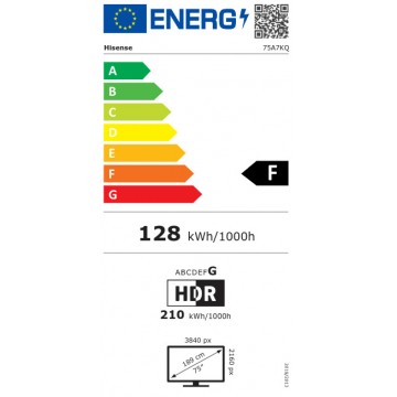 Hisense Smart Τηλεόραση 75" 4K UHD QLED 75A7KQ HDR (2023)